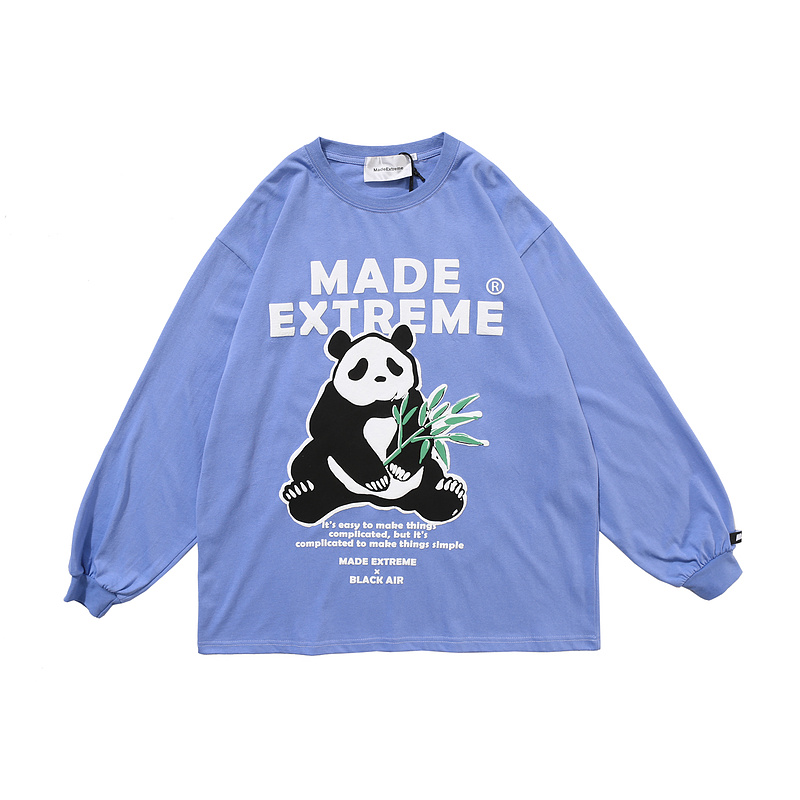 cartoon panda animal graphic printing long sleeve sweatshirt -2