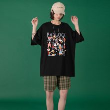 women’s street wear loose oversized graphic t shirt-2