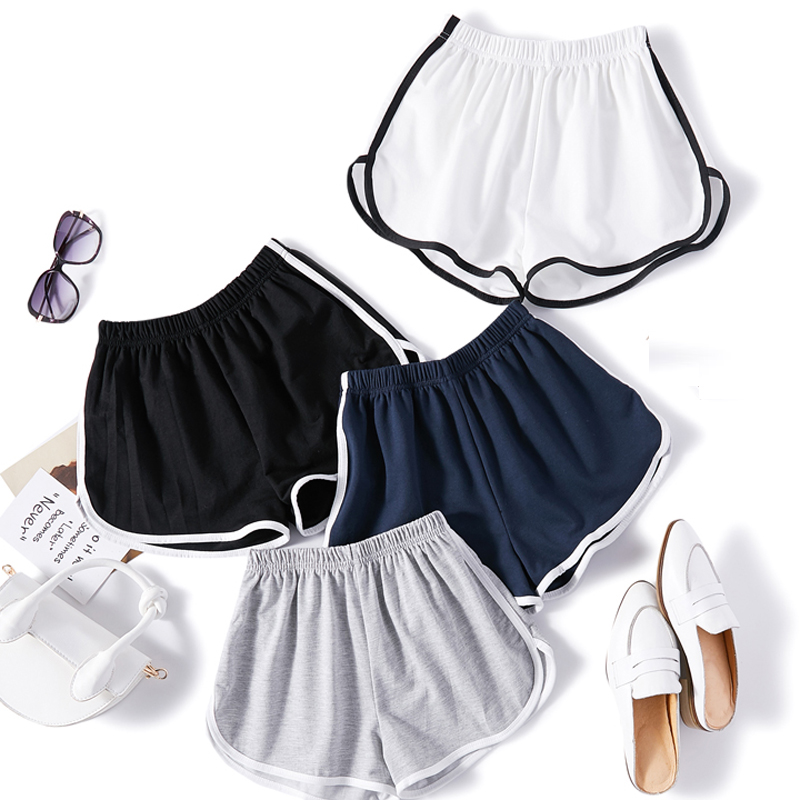 women’s summer basic cotton sport shorts -1