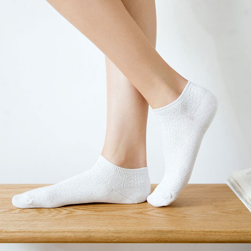 women’s thin hollow out crochet ankle socks
