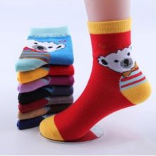 Cute and funny baby girls’ warm cat socks