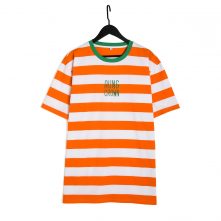 Aung Crown fresh striped short sleeve t shirt-1