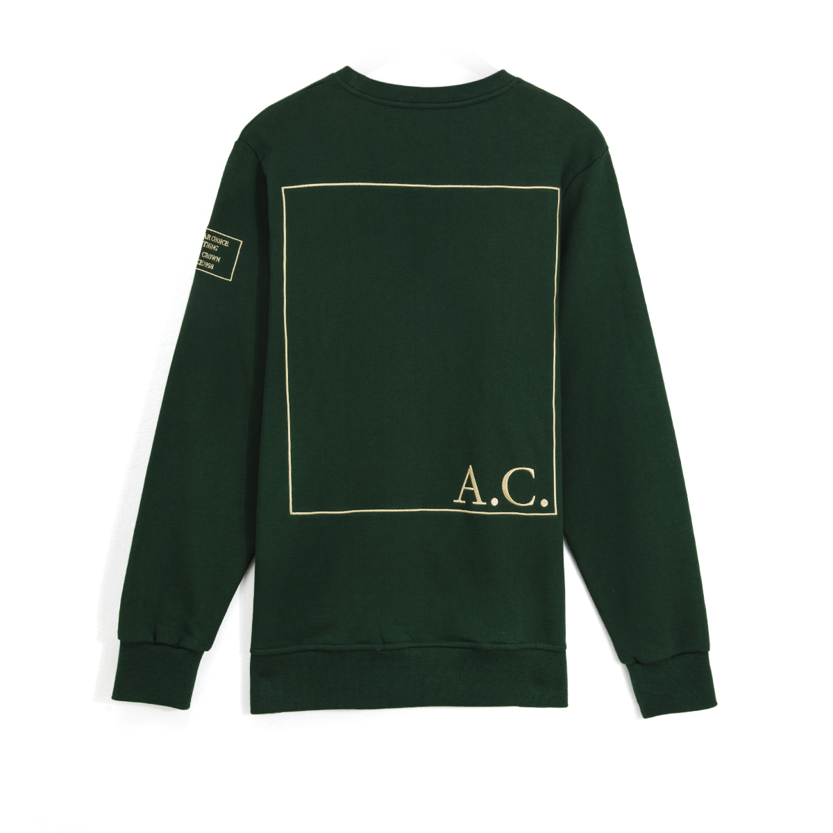 AungCrown cartoon embrodiery long sleeves casual sweatshirt