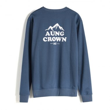 AungCrown designed casual print long sleeves sweatshirt for men