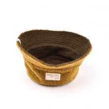 AungCrown warm faux fur plain color bucket hat for winter