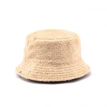 AungCrown warm faux fur plain color bucket hat for winter