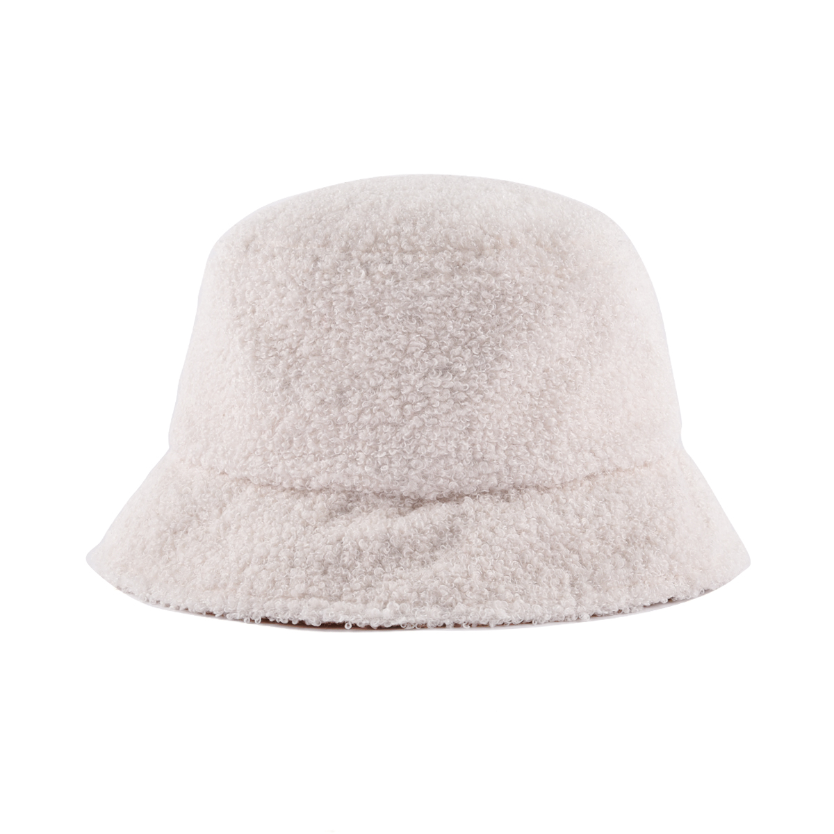 AungCrown faux fur embroidery patch warm bucket hat for winter