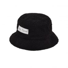 AungCrown faux fur embroidery patch warm bucket hat for winter