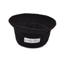 AungCrown faux fur embroidery patch warm bucket hat for winter