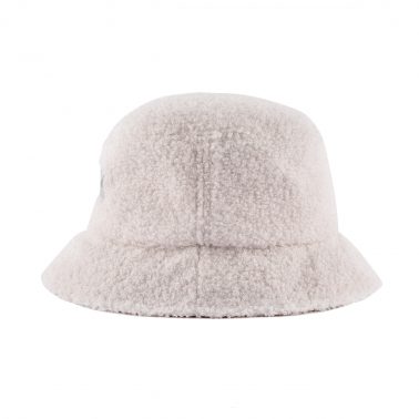 AungCrown faux fur embroidery patch warm bucket hat for winter