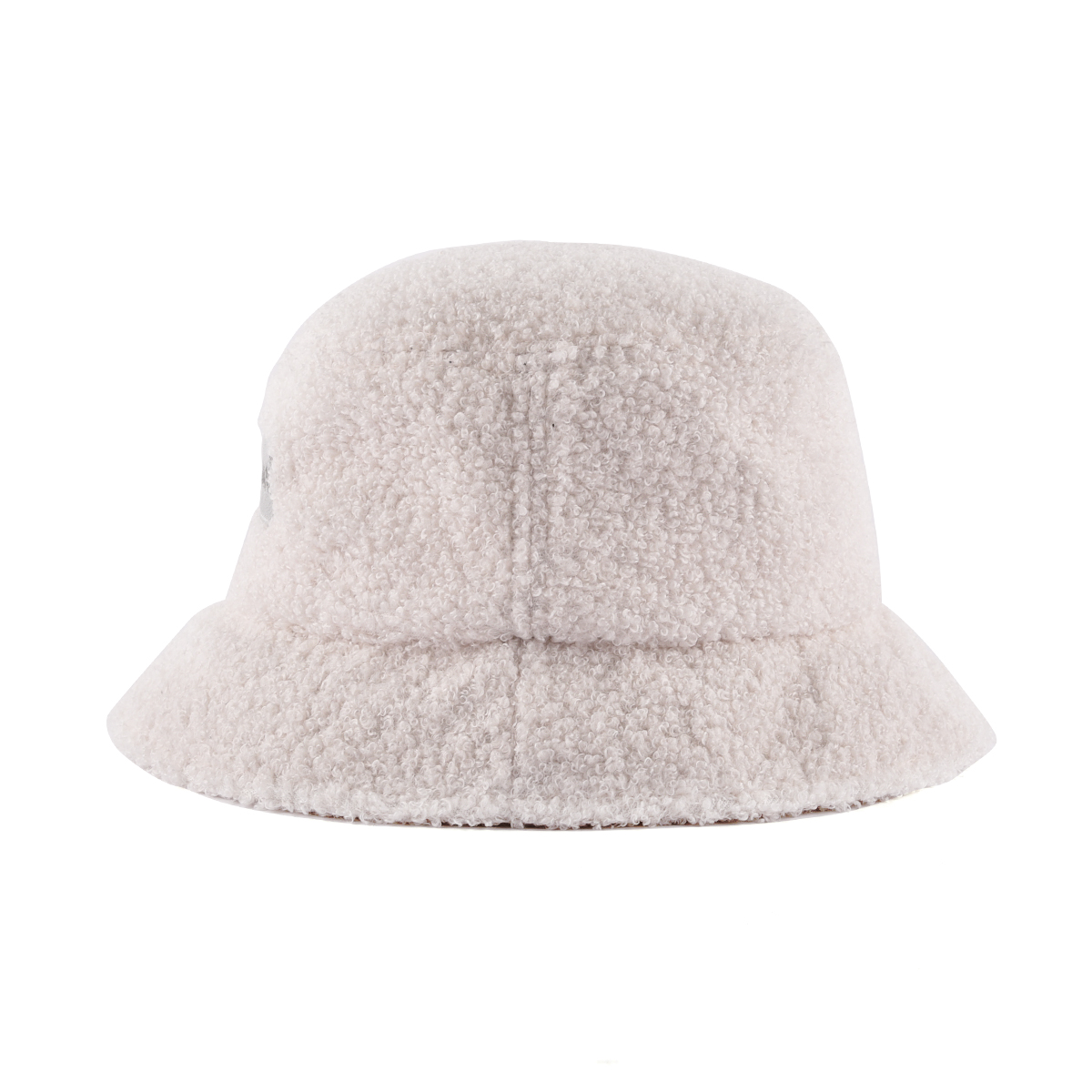 AungCrown faux fur embroidery patch warm bucket hat for winter