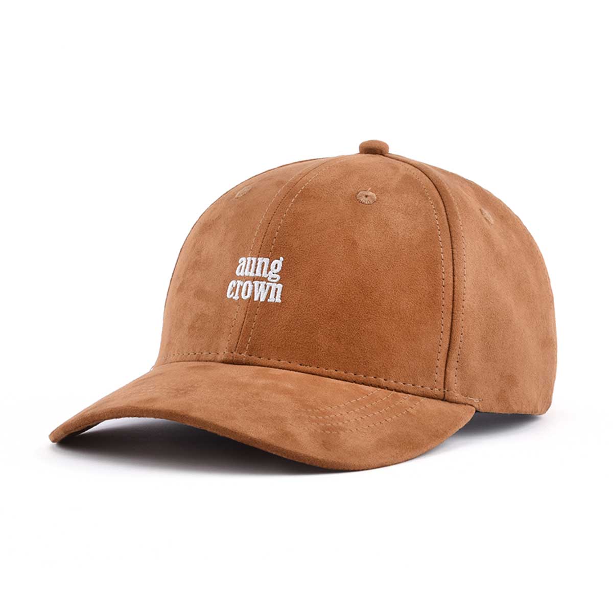 AungCrown designed unisex classic adjustable suede baseball cap