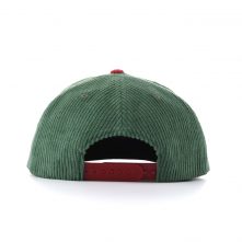 AungCrown embroidery warm winter corduroy with rope snapback hat